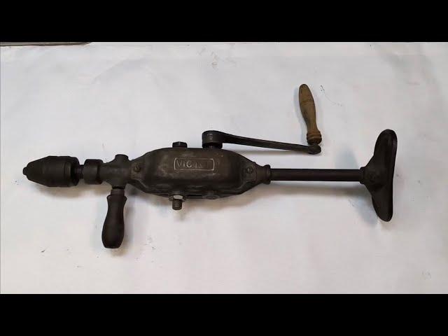 Vintage Manual Hand Drill Restoration: Step-by-Step Transformation