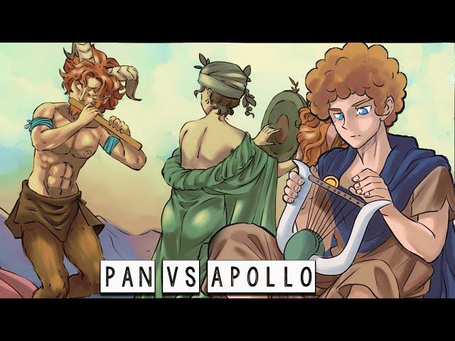 Apollo vs. Pan: Un Duello Musicale - Mitologia Greca - Storia e Mitologia Illustrate