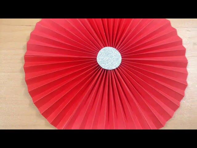 How To Make Paper Fan | DIY | Paper Fan For Birthday Decoration | Paper Craft