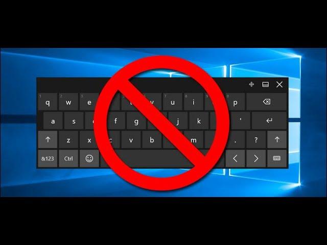 how to disable on screen keyboard permanently