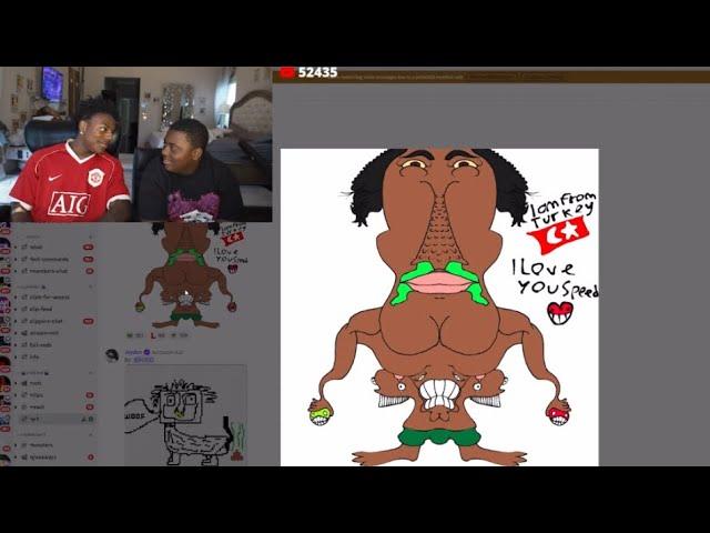 IShowSpeed Reacts To FAN ARTS W/ Jamal *RAGES*