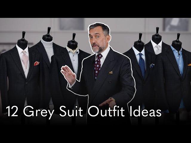 12 Stylish Looks for Grey Suits & Jackets