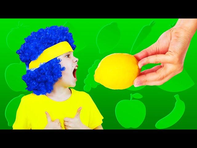 Yummy Fruits & Vegetables | Kids Songs with Polina Fun