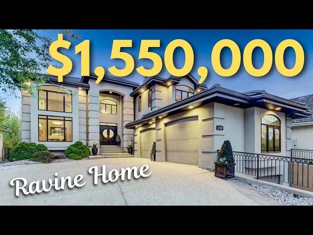 Tour a Luxury Ravine Home in Edmonton