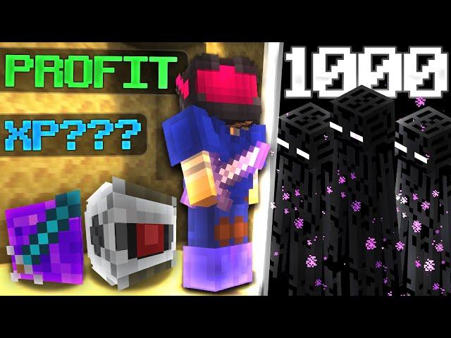 LOOT From 1000 T4 Voidgloom Bosses in Hypixel Skyblock!