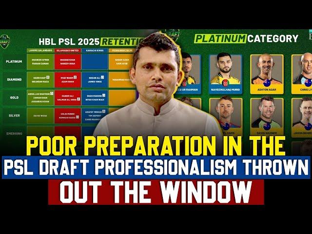 Poor preparation in the PSL draft, professionalism thrown out the window Kamran Akmal