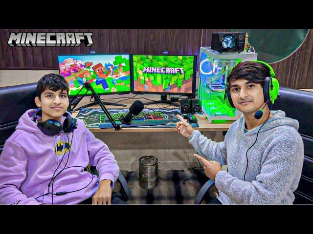 PLAYING MINECRAFT for the first time ┃ WITH @piyushjocgaming