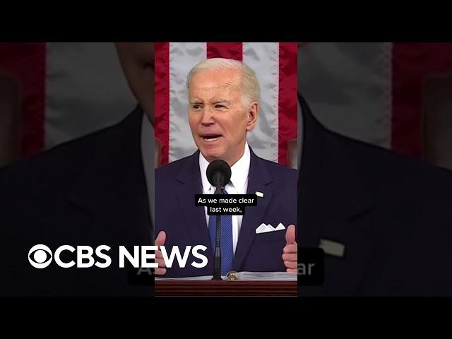 Biden says “we will act” if China threatens U.S. sovereignty  #shorts