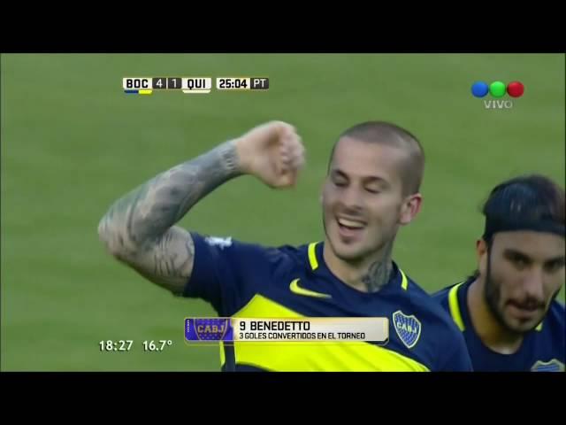 Boca Juniors 4-1 Quilmes - Fecha 4 Torneo Argentino 2016/17