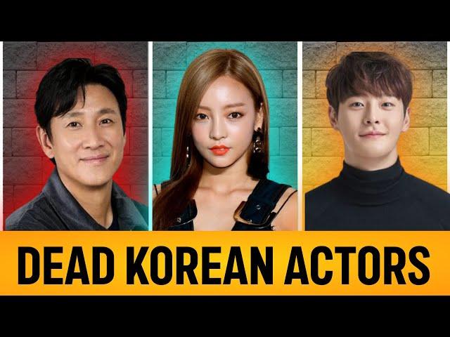 Famous Korean Actors and Actress Who Have Died