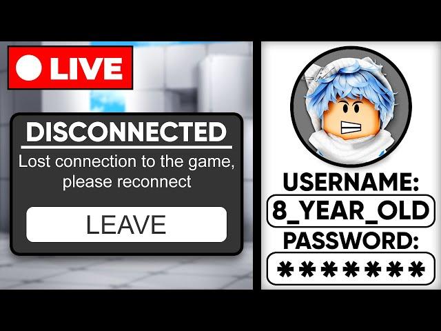 I Hacked 8 Year Old KID's Account.. While He Was LIVE STREAMING! (Roblox Rivals)