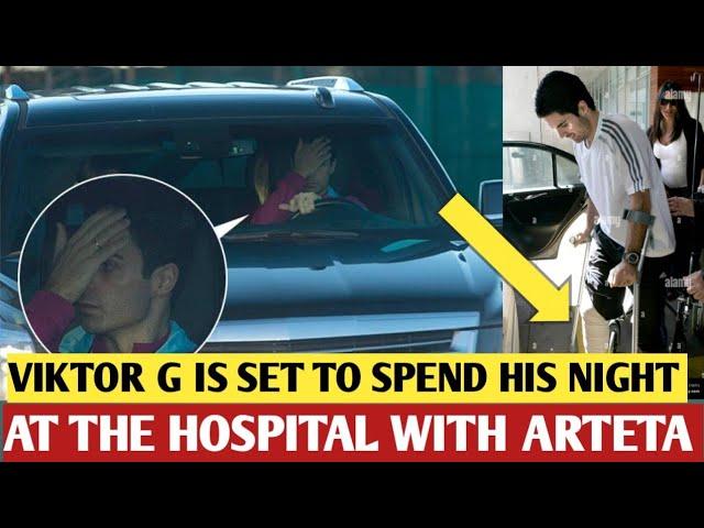 Viktor Gyökeres Visits Mikel Arteta After Car Accident