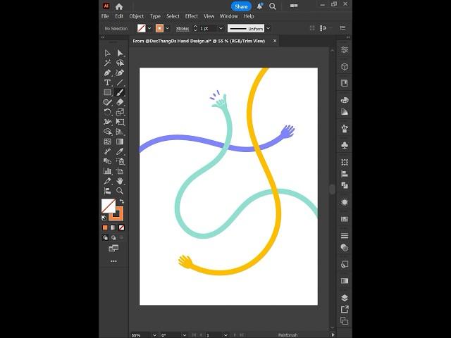 Adobe Illustrator 2025 Tips - How to create Art Brush #ducthangds