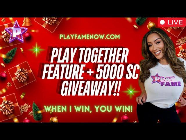 LIVE   WIN BIG with ME on PLAYFAMENOW.COM 5000 SC PRIZE POOL GIVEAWAY!