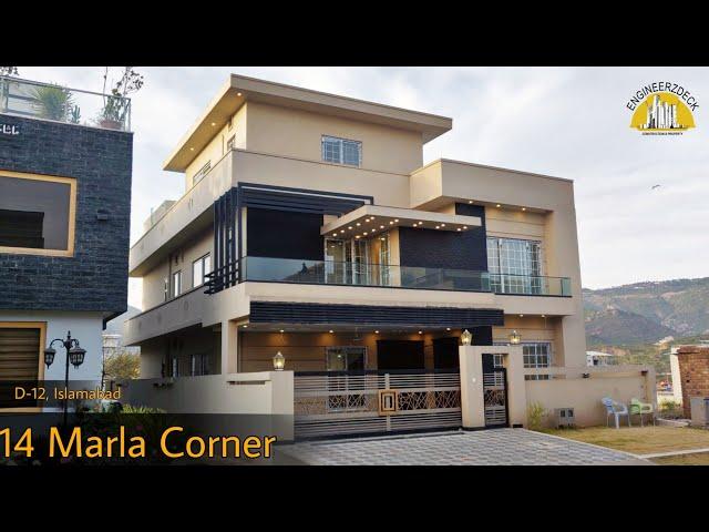 14 Marla CORNER House For Sale in Islamabad | D-12 Islamabad | Modern Design (2023)