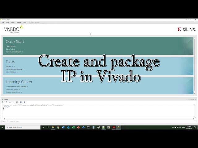 Create and package IP in Xilinx Vivado block design