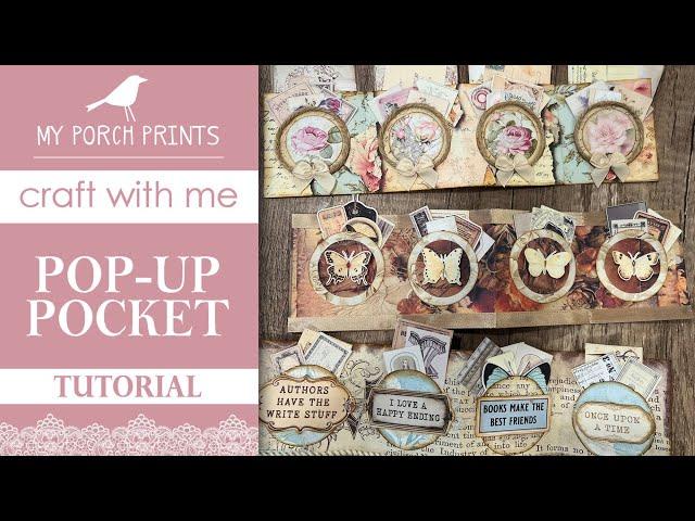 POP-UP POCKETS  3 DIFFERENT WAYS | My Porch Prints Junk Journal Ideas