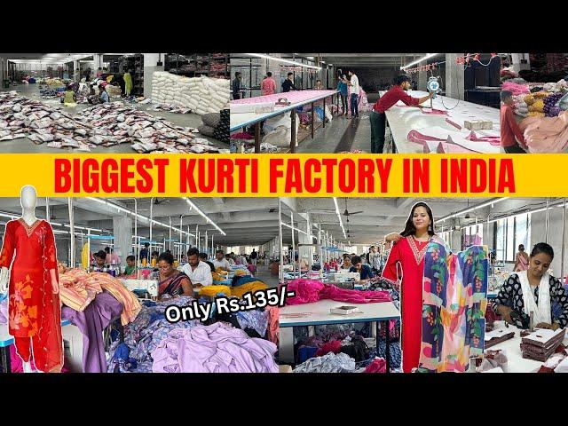 Kurti Factory in Surat | BIGGEST KURTI MANUFACTURER | Ethnic Wear | Cash On Delivery | Kurti @Rs.135