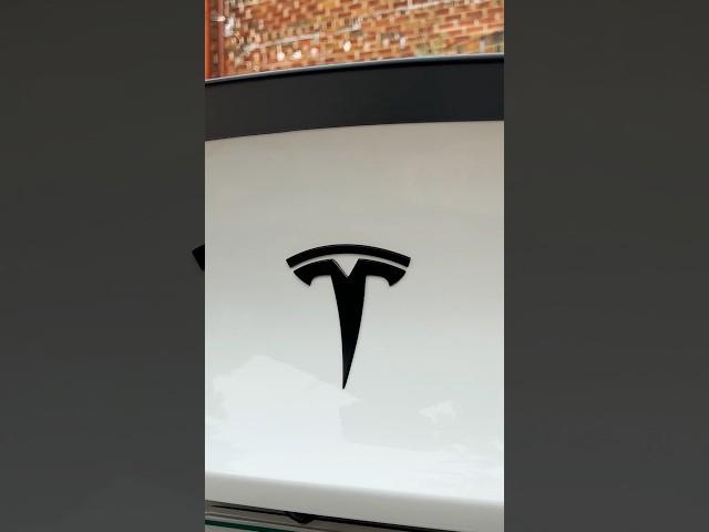 BLACKOUT Your TESLA Emblems! #shorts #tesla