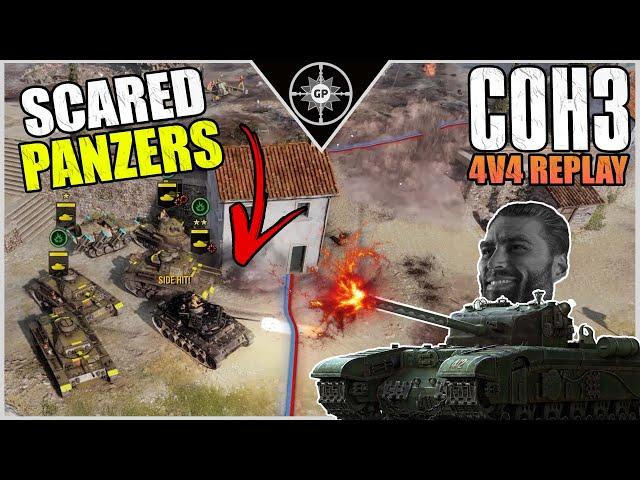 Black Prince TERRIFIES German Tanks | 4v4 Mignano Gap | Company of Heroes 3 Replays #29