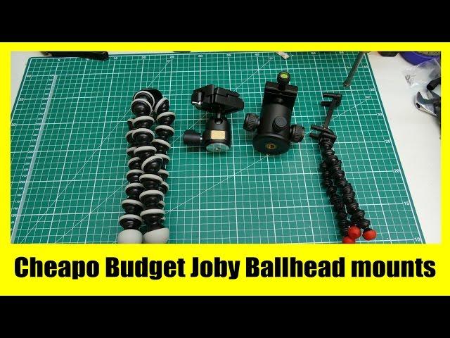 Those really cheap budget Ballhead mounts for Joby tripods