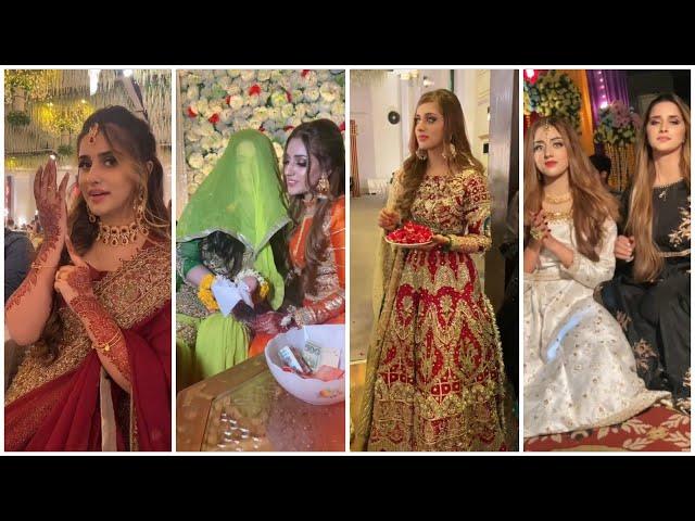 Jannat Mirza and Alishba Anjum at their cousin's wedding || tiktok videos of jannat and Alishba 