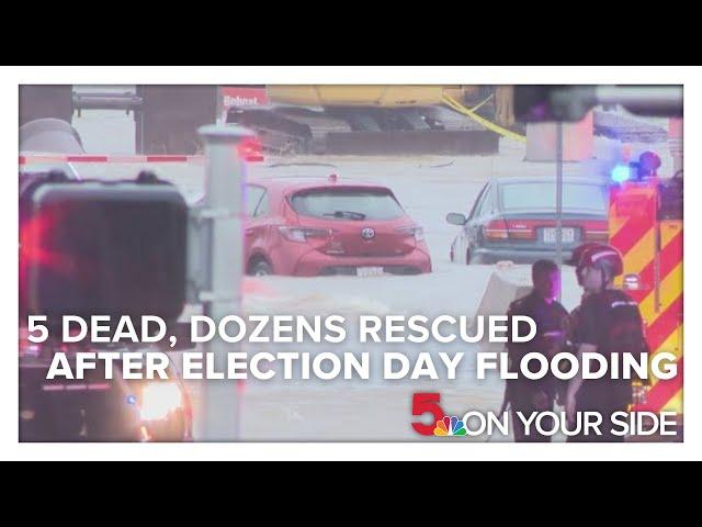 5 dead, dozens rescued after Election Day floods drench St. Louis region