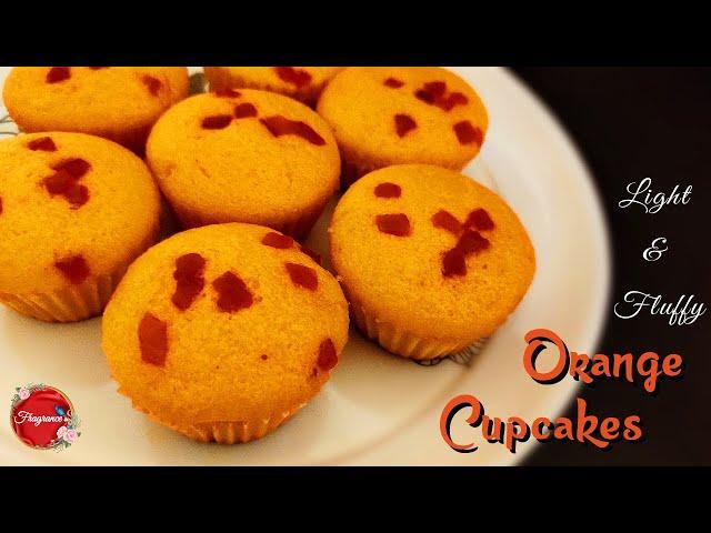 Orange Cupcakes | New Year Special | Light & Fluffy | No Egg - No Oven | Dessert Special |#Fragrance