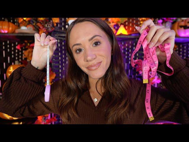 ASMR / Bestfriend Measures Your Face For Halloween  (close personal attention)