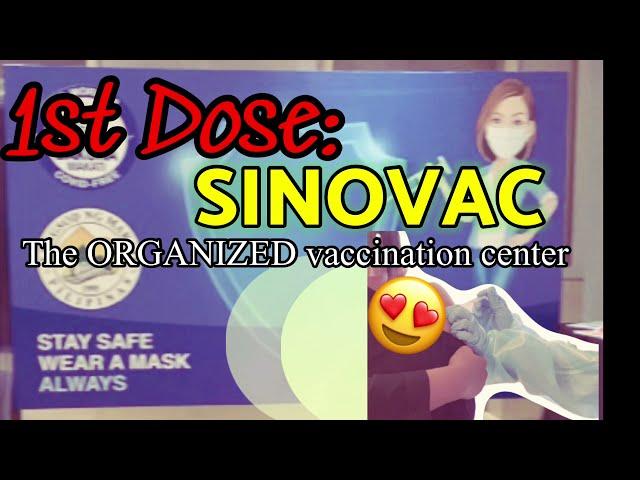 My FIRST DOSE VACCINE | SINOVAC
