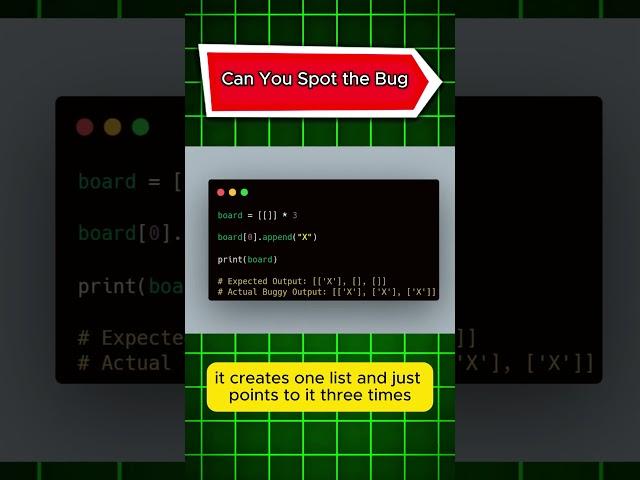 Can you Spot the  bug in this code in 5 seconds?