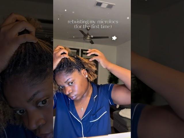 Retwist over reties! #locs #microlocs #retwistlocs