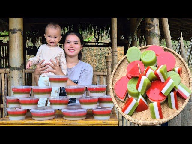 Watermelon Harvesting: Making Watermelon Jelly to Sell at the Market | Making Fresh Fruit Juice.