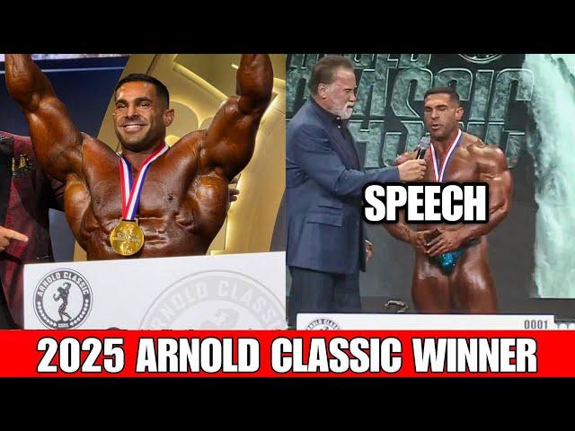 Derek Lunsford WinArnold Classic 2025 / Samson Dauda Lost + Speech Arnold Schwarzenegger