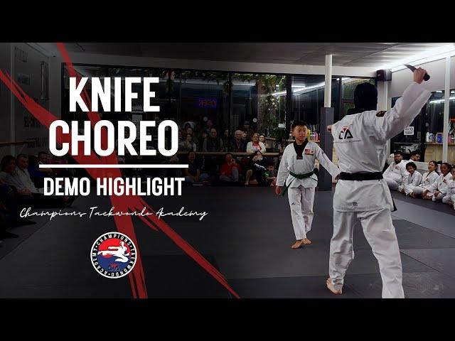 Taekwondo Knife Defense Choreography | Demonstration Highlight