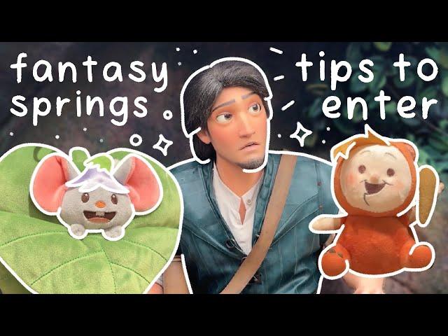 fantasy springs food & merch tour  japan vlog 2024  tips on how to enter! ファンタジースプリングス　スニーク