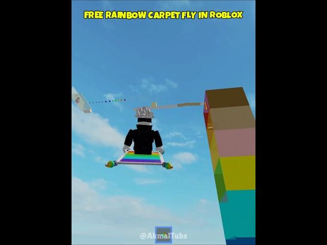 Free Flying Rainbow Carpet in Tower Roblox  #roblox #fyp