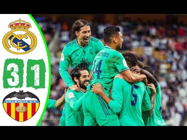 ملخص مباراة ريال مدريد وفالنسيا 3-1 فارس عوض   كأس السوبر الإسباني