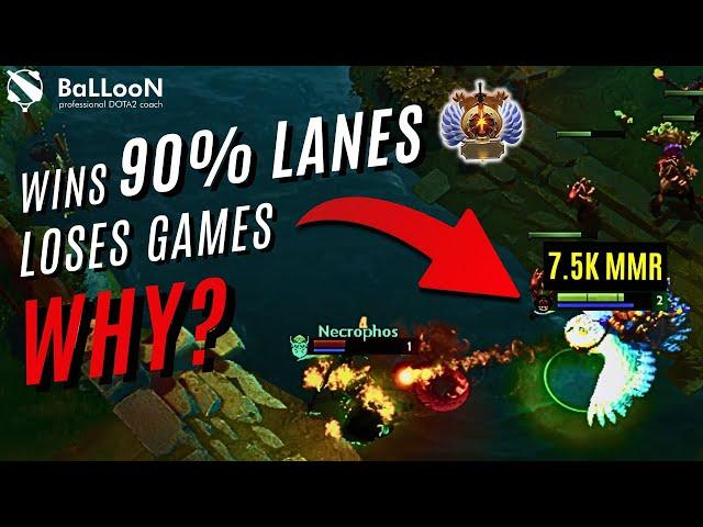 Why This 7.5k Mid Player WINS 90% LANES But Loses Games