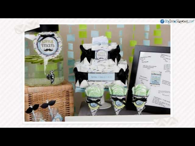 Personalized Baby Shower Diaper Cakes -- Big Dot of Happiness