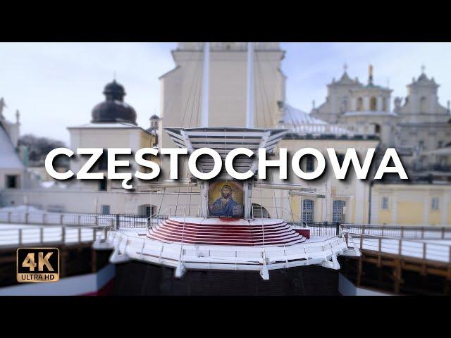 Częstochowa z drona | Zima | LECE W MIASTO™ [4k]