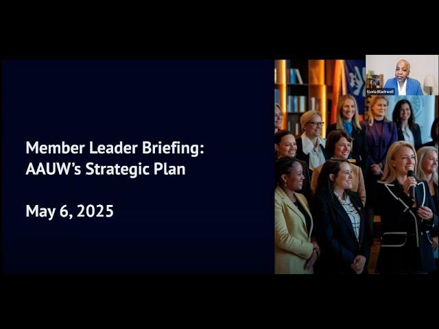 AAUW Strategic Plan Leadership Briefing