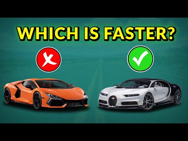 Guess The Fastest Car Challenge | Test Your Car Knowledge Now!