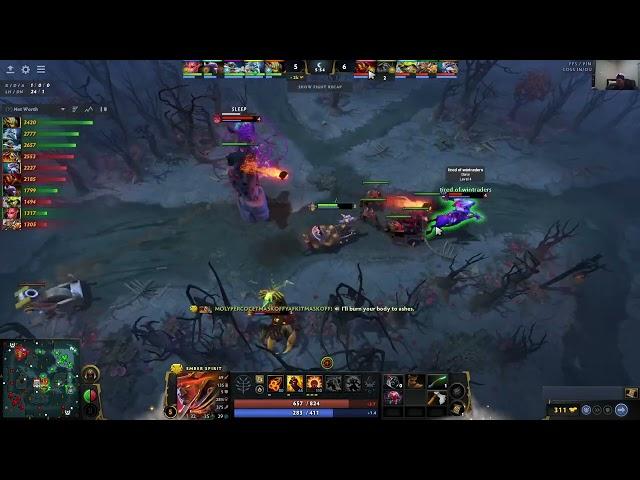 TSPIRIT.LARL EMBER SPIRIT MIDLANE PERSPECTIVE - DOTA 2 PATCH 7.36B