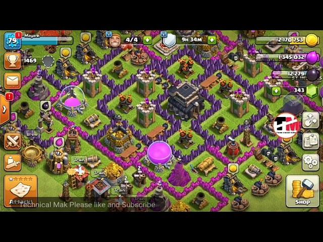 New giveaway of TECHNICAL MAK || Giveaway of coc account ||