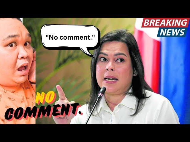 VP SARA DUTERTE, NO COMMENT DAW KAY MARY GRACE PIATTOS?!