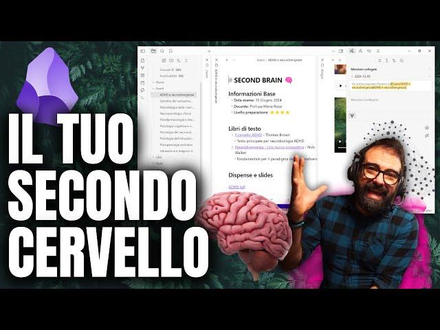 OBSIDIAN per NOTE e SECOND BRAIN   CORSO GRATIS e TOTALE  al miglior TOOL per STUDIARE e LAVORARE