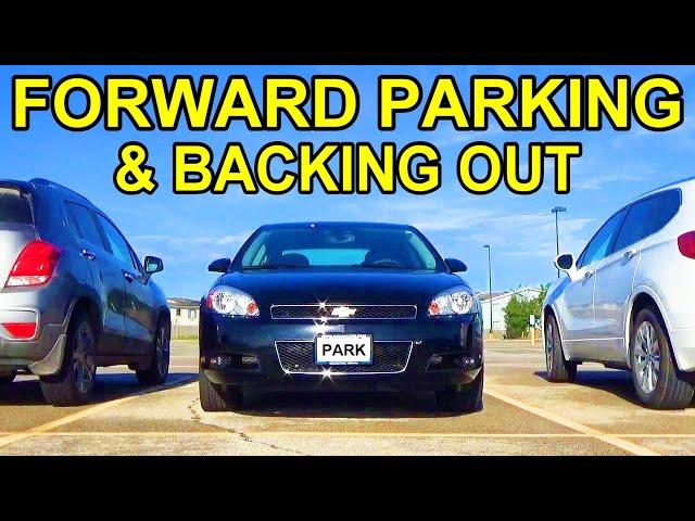 How To Forward Bay Park & Reverse Back Out Of A Parking Spot - Forward Stall Parking Made Easy!