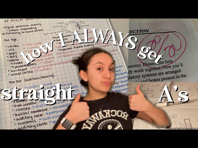 how to be a straight A student… how to ALWAYS get good grades