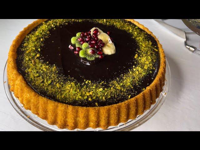 This Cake is like a Chocolate Tart ! | طرز تهیه کیک تارت شکلاتی